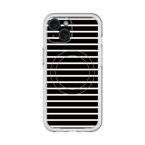 スリムプロテクションプレミアムケース with MagSafe［ Middle Border - Black ］