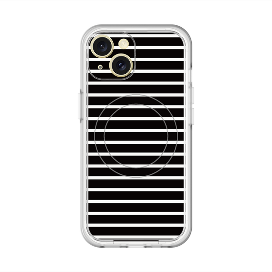 スリムプロテクションプレミアムケース with MagSafe［ Middle Border - Black ］