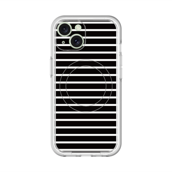 スリムプロテクションプレミアムケース with MagSafe［ Middle Border - Black ］