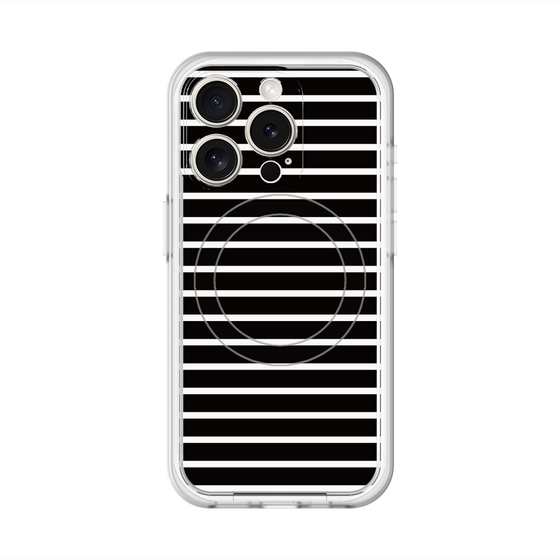 スリムプロテクションプレミアムケース with MagSafe［ Middle Border - Black ］