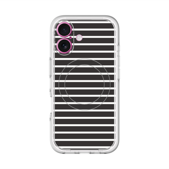 スリムプロテクションプレミアムケース with MagSafe［ Middle Border - Black ］
