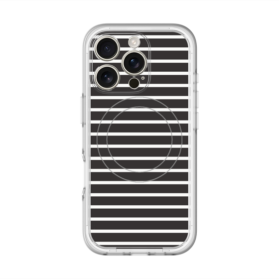 スリムプロテクションプレミアムケース with MagSafe［ Middle Border - Black ］
