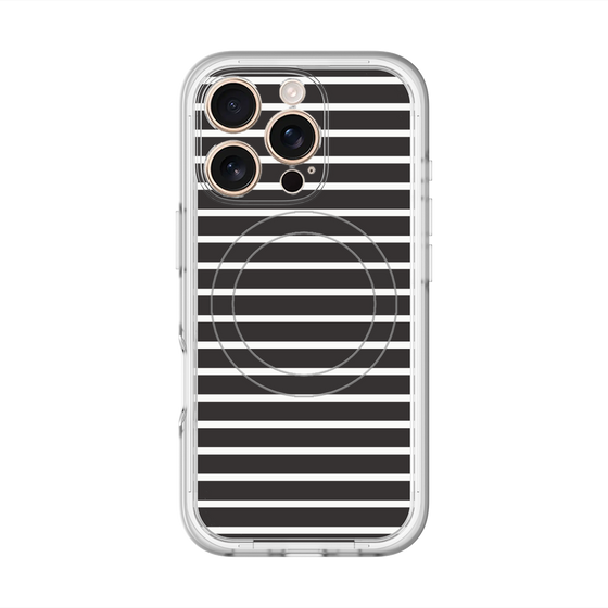スリムプロテクションプレミアムケース with MagSafe［ Middle Border - Black ］
