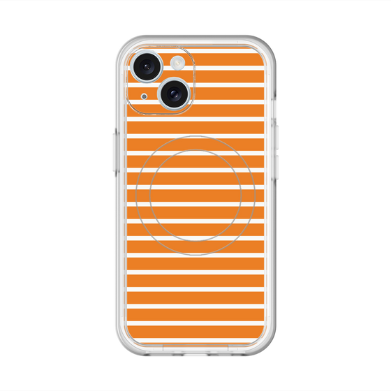 スリムプロテクションプレミアムケース with MagSafe［ Middle Border - Orange ］