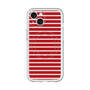 スリムプロテクションプレミアムケース with MagSafe［ Middle Border - Red ］