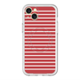 スリムプロテクションプレミアムケース with MagSafe［ Middle Border - Red ］