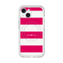 スリムプロテクションプレミアムケース with MagSafe［ Big Border - Pink ］