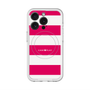 スリムプロテクションプレミアムケース with MagSafe［ Big Border - Pink ］