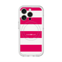 スリムプロテクションプレミアムケース with MagSafe［ Big Border - Pink ］