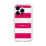 スリムプロテクションプレミアムケース with MagSafe［ Big Border - Pink ］