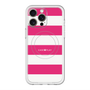スリムプロテクションプレミアムケース with MagSafe［ Big Border - Pink ］