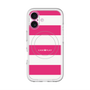 スリムプロテクションプレミアムケース with MagSafe［ Big Border - Pink ］