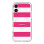 スリムプロテクションプレミアムケース with MagSafe［ Big Border - Pink ］