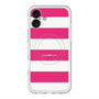 スリムプロテクションプレミアムケース with MagSafe［ Big Border - Pink ］