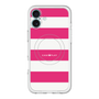 スリムプロテクションプレミアムケース with MagSafe［ Big Border - Pink ］