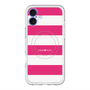 スリムプロテクションプレミアムケース with MagSafe［ Big Border - Pink ］