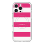 スリムプロテクションプレミアムケース with MagSafe［ Big Border - Pink ］