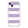 スリムプロテクションプレミアムケース with MagSafe［ Big Border - Purple ］