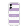 スリムプロテクションプレミアムケース with MagSafe［ Big Border - Purple ］