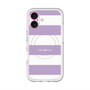 スリムプロテクションプレミアムケース with MagSafe［ Big Border - Purple ］