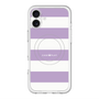 スリムプロテクションプレミアムケース with MagSafe［ Big Border - Purple ］
