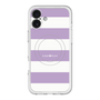スリムプロテクションプレミアムケース with MagSafe［ Big Border - Purple ］