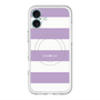 スリムプロテクションプレミアムケース with MagSafe［ Big Border - Purple ］