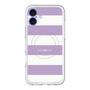 スリムプロテクションプレミアムケース with MagSafe［ Big Border - Purple ］