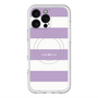 スリムプロテクションプレミアムケース with MagSafe［ Big Border - Purple ］