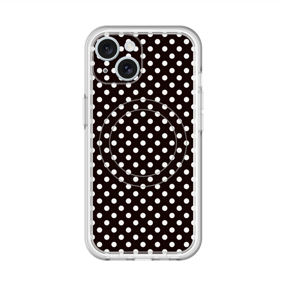 スリムプロテクションプレミアムケース with MagSafe［ Small Dot - Black ］