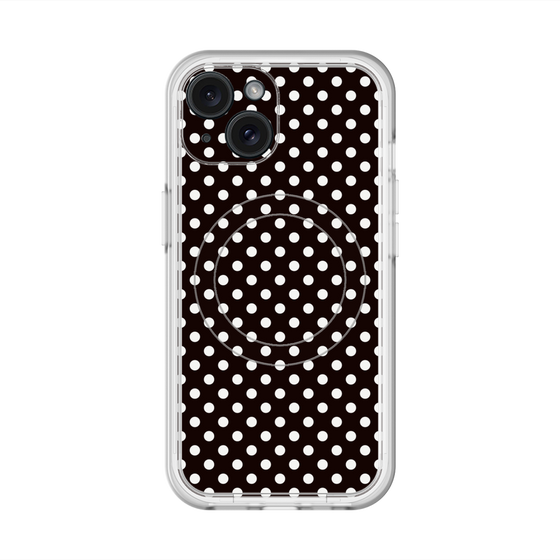 スリムプロテクションプレミアムケース with MagSafe［ Small Dot - Black ］