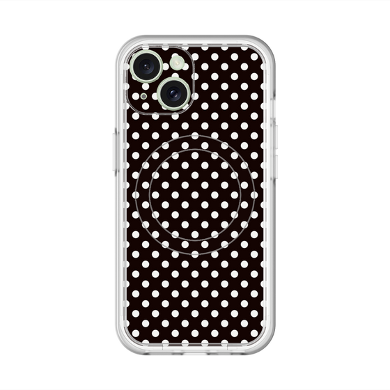 スリムプロテクションプレミアムケース with MagSafe［ Small Dot - Black ］
