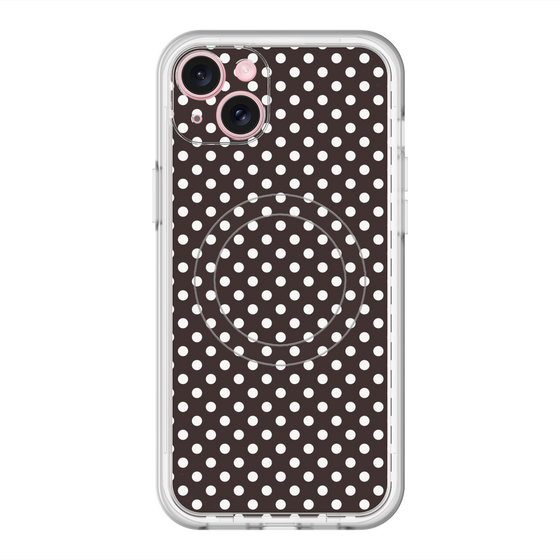スリムプロテクションプレミアムケース with MagSafe［ Small Dot - Black ］