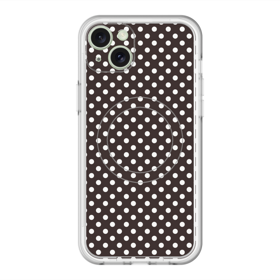 スリムプロテクションプレミアムケース with MagSafe［ Small Dot - Black ］