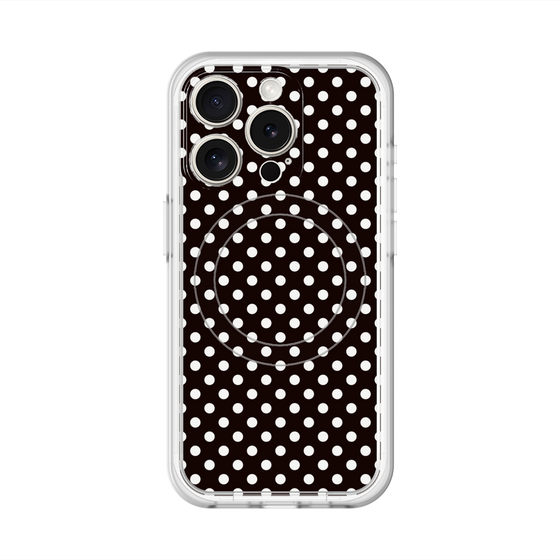スリムプロテクションプレミアムケース with MagSafe［ Small Dot - Black ］