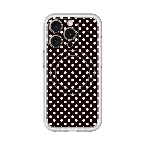 スリムプロテクションプレミアムケース with MagSafe［ Small Dot - Black ］