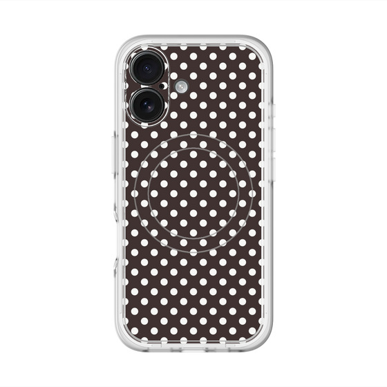 スリムプロテクションプレミアムケース with MagSafe［ Small Dot - Black ］