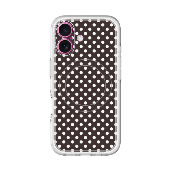 スリムプロテクションプレミアムケース with MagSafe［ Small Dot - Black ］