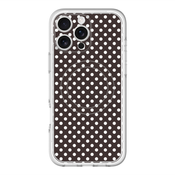 スリムプロテクションプレミアムケース with MagSafe［ Small Dot - Black ］