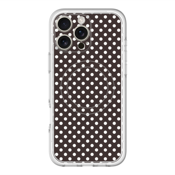 スリムプロテクションプレミアムケース with MagSafe［ Small Dot - Black ］