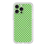 スリムプロテクションプレミアムケース with MagSafe［ Small Dot - Green ］