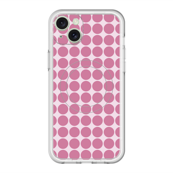スリムプロテクションプレミアムケース with MagSafe［ Big Dot - Pink ］