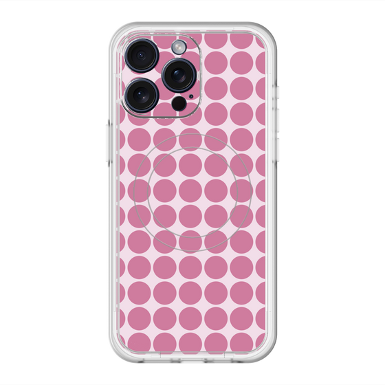 スリムプロテクションプレミアムケース with MagSafe［ Big Dot - Pink ］