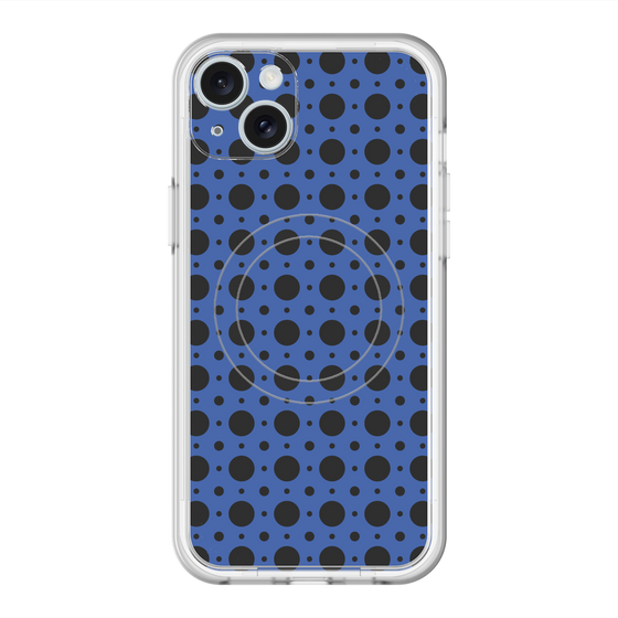 スリムプロテクションプレミアムケース with MagSafe［ Shower Dot - Blue ］