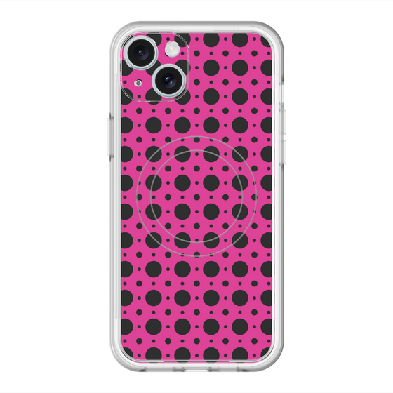 スリムプロテクションプレミアムケース with MagSafe［ Shower Dot - Pink ］