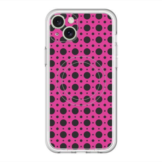 スリムプロテクションプレミアムケース with MagSafe［ Shower Dot - Pink ］