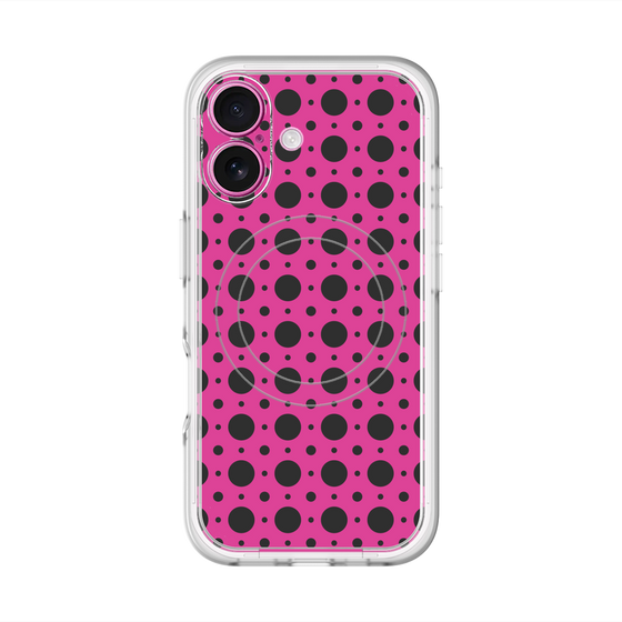 スリムプロテクションプレミアムケース with MagSafe［ Shower Dot - Pink ］