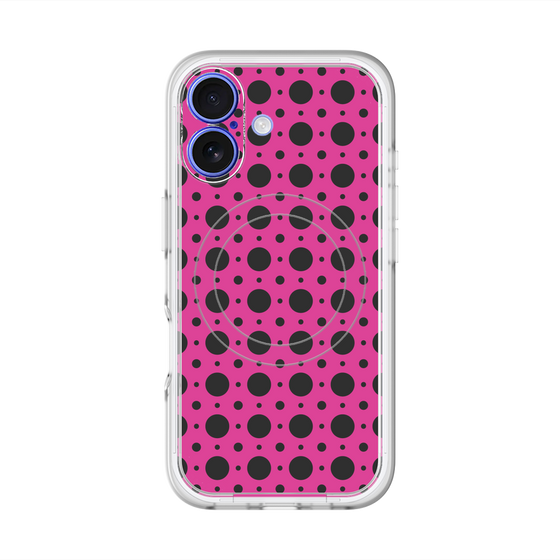 スリムプロテクションプレミアムケース with MagSafe［ Shower Dot - Pink ］