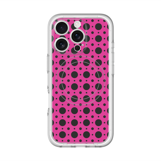 スリムプロテクションプレミアムケース with MagSafe［ Shower Dot - Pink ］