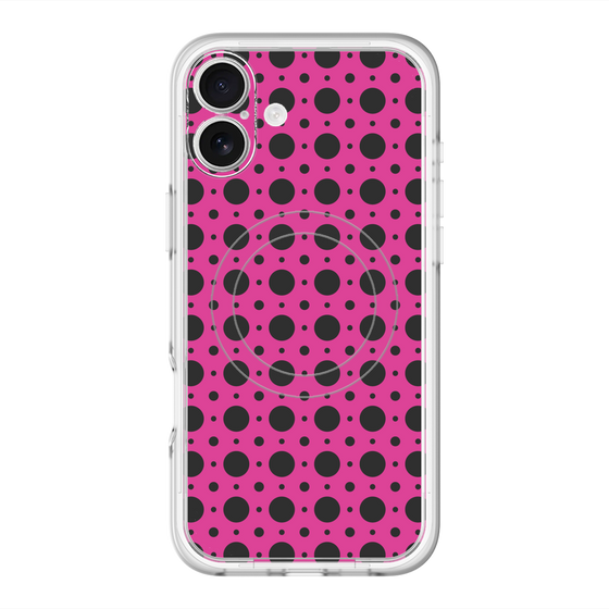 スリムプロテクションプレミアムケース with MagSafe［ Shower Dot - Pink ］